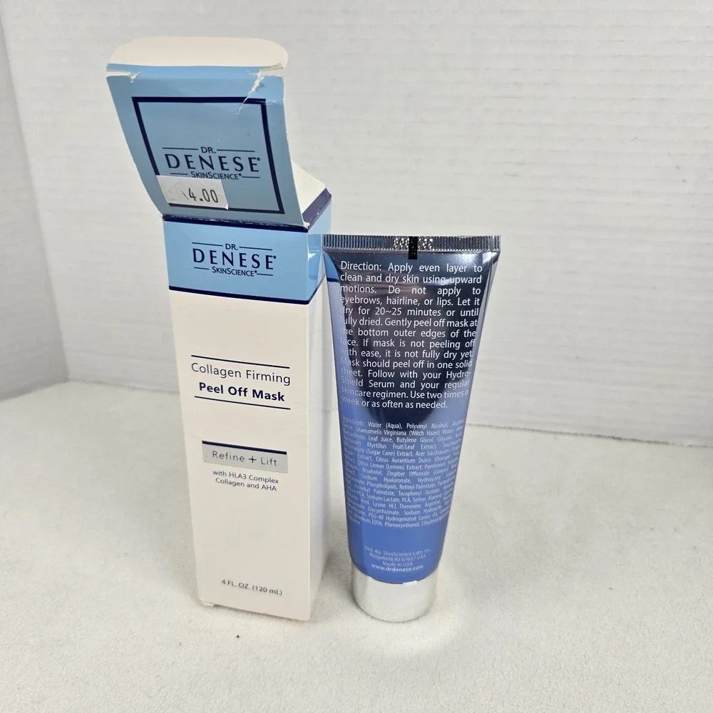 Dr. Denese Collagen‎ Firming Peel Off Mask Refine & Lift 4 Oz Tube, Sealed